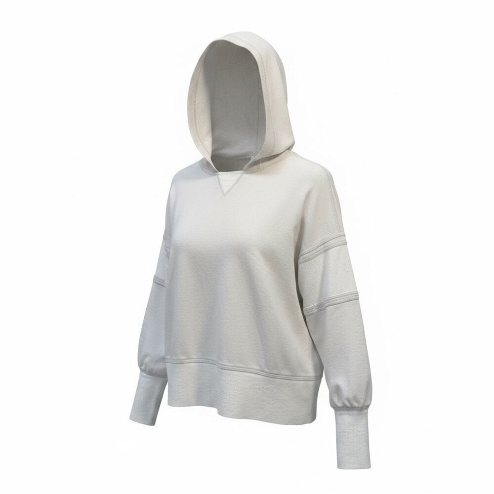 Daily Practice Anthropologie Oversized Hoodie Sweatshirt Cream Medium